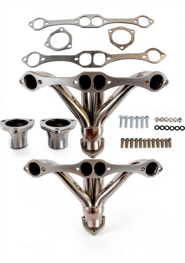 Chevy Small Block Header TEKKOAUTO 304 Stainless-3