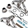 Chevy Small Block Header TEKKOAUTO 304 Stainless-2