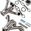 Chevy Small Block Header TEKKOAUTO 304 Stainless-6