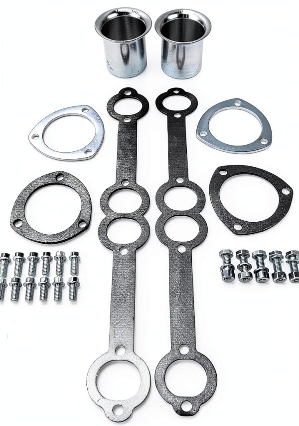 Chevy Truck Header AutoForge Polished Steel-1