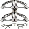 Chevy Small Block Header TEKKOAUTO 304 Stainless-1
