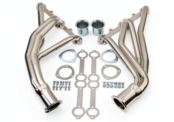 Chevy Truck Header AutoForge Polished Steel-0