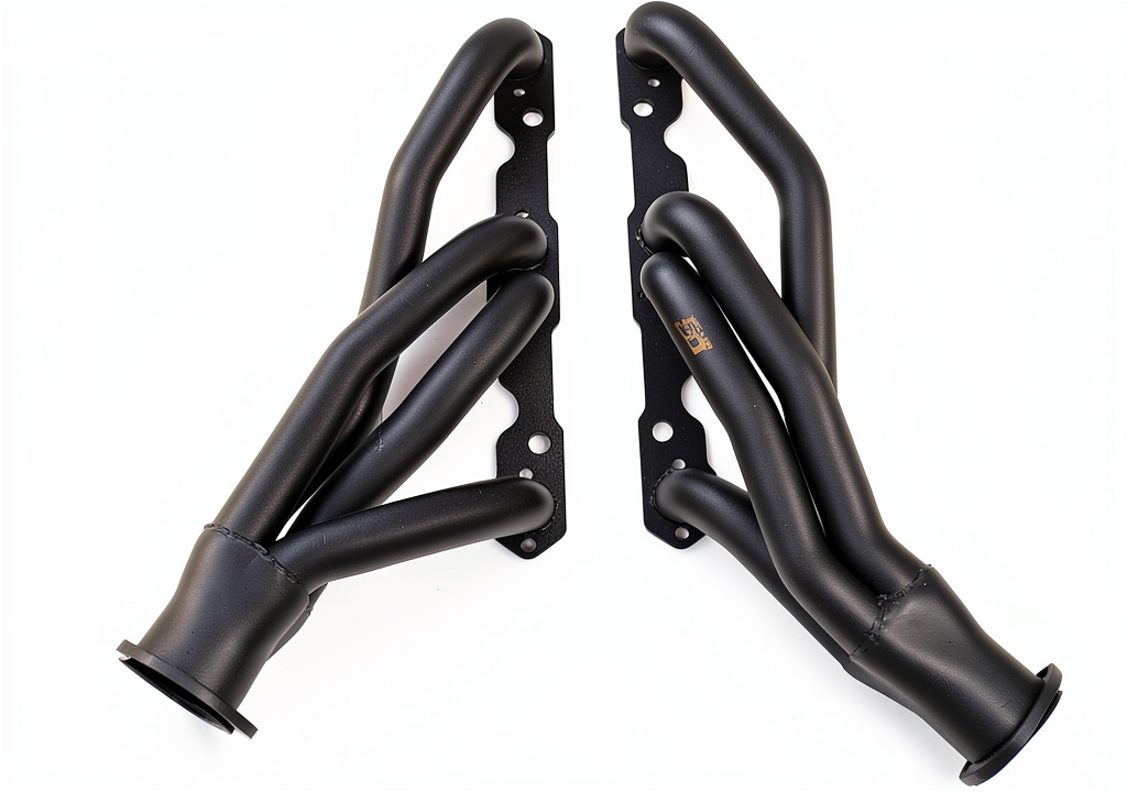 PowerGo Motorsport exhaust header installed on a performance vehicle