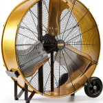Industrial Drum Fan HiCFM 36" Heavy Duty 20000 CFM Yellow-0