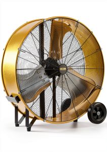 Industrial Drum Fan HiCFM 36" Heavy Duty 20000 CFM Yellow-0