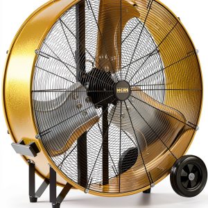 Industrial Drum Fan HiCFM 36" Heavy Duty 20000 CFM Yellow-0