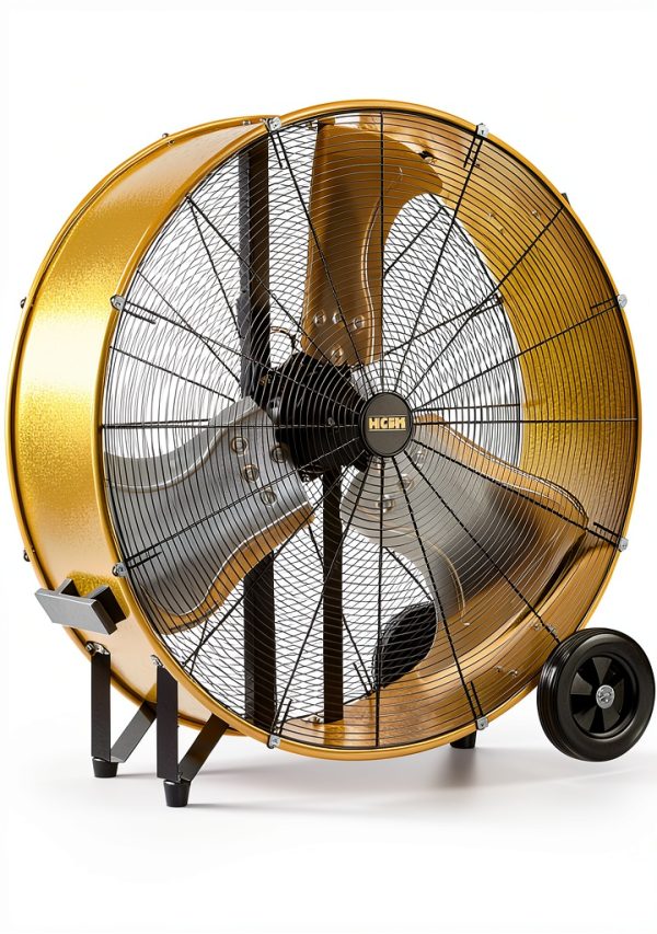Industrial Drum Fan HiCFM 36" Heavy Duty 20000 CFM Yellow-0