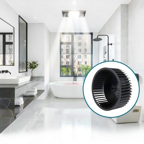 Blower Wheel 99020276 ZOURSING Bathroom Fan 5.5" x 2.125" Flat Side-4