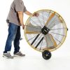 Industrial Drum Fan HiCFM 36" Heavy Duty 20000 CFM Yellow-5