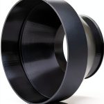 LEAK FREE 6"-4" Reducer Adapter for AC Infinity 6" Fan Premium Plastic-0
