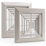 12x12 Bathroom Exhaust Fan Cover RLOZUI - ABS Grille with Springs-0