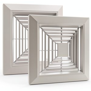 12x12 Bathroom Exhaust Fan Cover RLOZUI - ABS Grille with Springs-0
