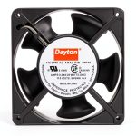 DAYTON 4WT46 115 VAC, Standard Square AXIAL Fan, 0.24 AMP, 4-11/16" Width, Replaces 4C550, 1-1/2" Depth, 3100 RPM, TERMINALS, 20 WATT, 4-11/16" Height-0