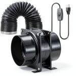 4inch Axial Fan Kit Moonjor – Exhaust Extractor with Switch, 119m³/h-0