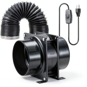 4inch Axial Fan Kit Moonjor – Exhaust Extractor with Switch, 119m³/h-0