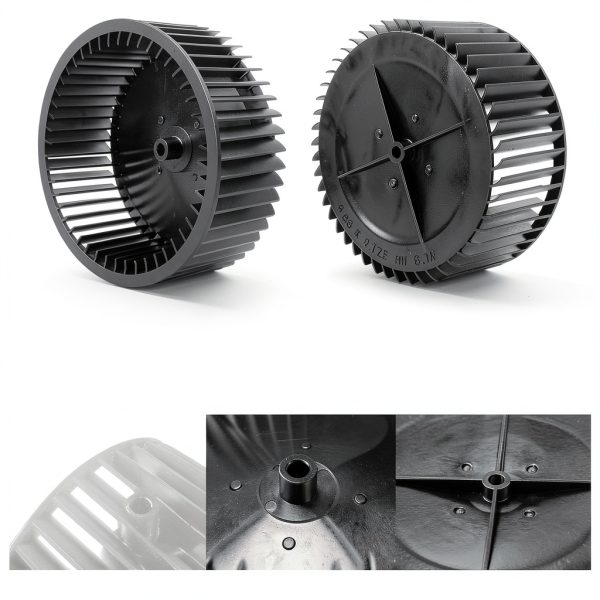 Blower Wheel 99020276 ZOURSING Bathroom Fan 5.5" x 2.125" Flat Side-2