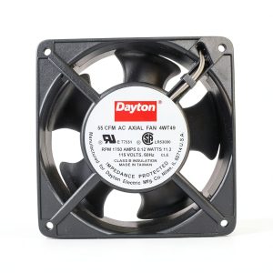 Dayton 4Wt49 Axial Fan 55 CFM 115V Square Vertical Mount 4.69" Size-0