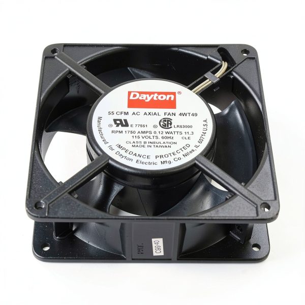 Dayton 4Wt49 Axial Fan 55 CFM 115V Square Vertical Mount 4.69" Size-1